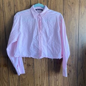 Zara Light Pink Collared Shirt